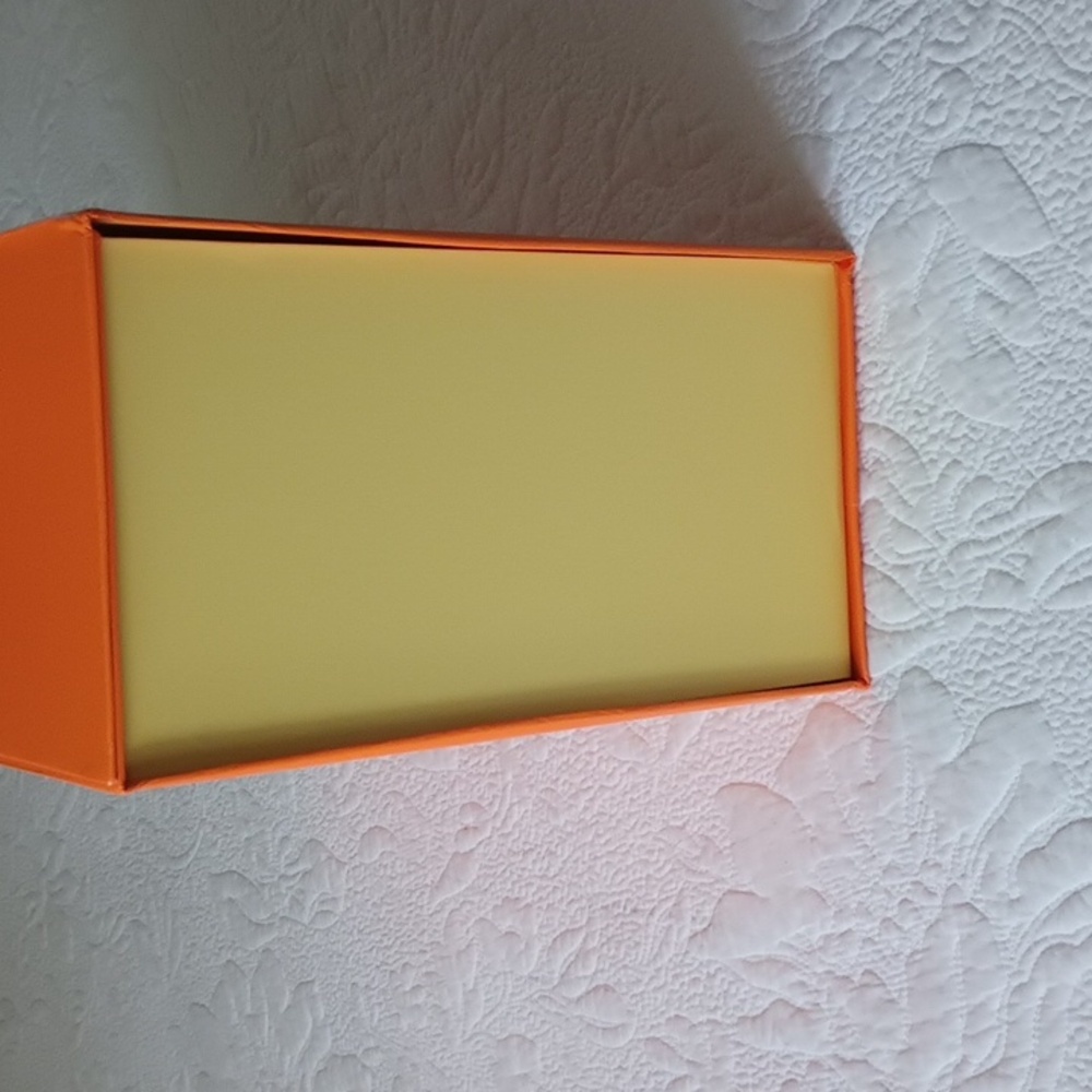 Louis Vuitton Signature Orange & Gold Storage Magnetic Handles Box Large - Picture 9 of 9